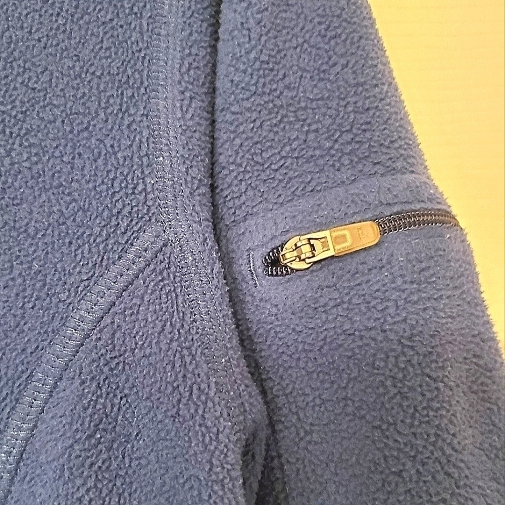 L.L. Bean Full Zip Fleece Jacket Regular Mock Neck Pocket Coat Outdoor Small - Picture 4 of 8